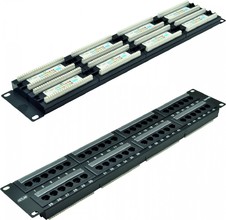 Патч-панель 19EC-URP-48-UD2, 2U, Кат.5e, 48хRJ45/8P8C