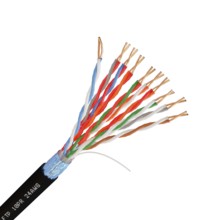 Кабель FTP 10PR 24AWG CAT5 305м. черный внешний