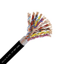 Кабель UTP 50PR 24AWG CAT5 305м. черный внешний