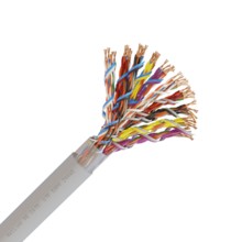 Кабель UTP 50PR 24AWG CAT5 305м. белый внутренний