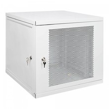 Настенный разборный шкаф 19", 600х600, с перфорированной дверцей